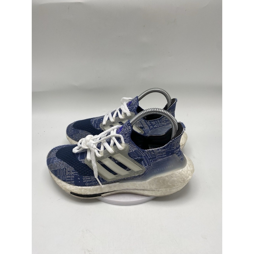 Adidas Shoes Women Size 5.5  Ultraboost 21 Blue Athletic Running 4125 - Picture 5 of 14
